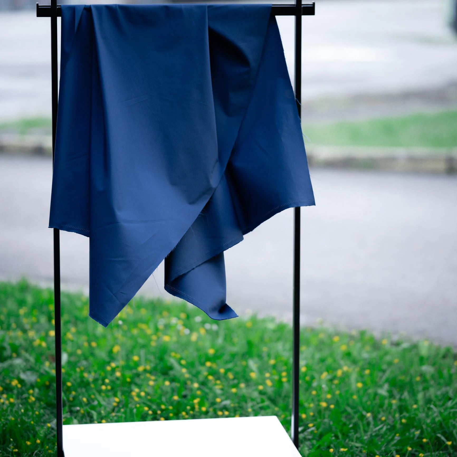 Japanese Technical Nylon Ripstop | 51gsm Lightweight DWR Windshell Fabric - navy
