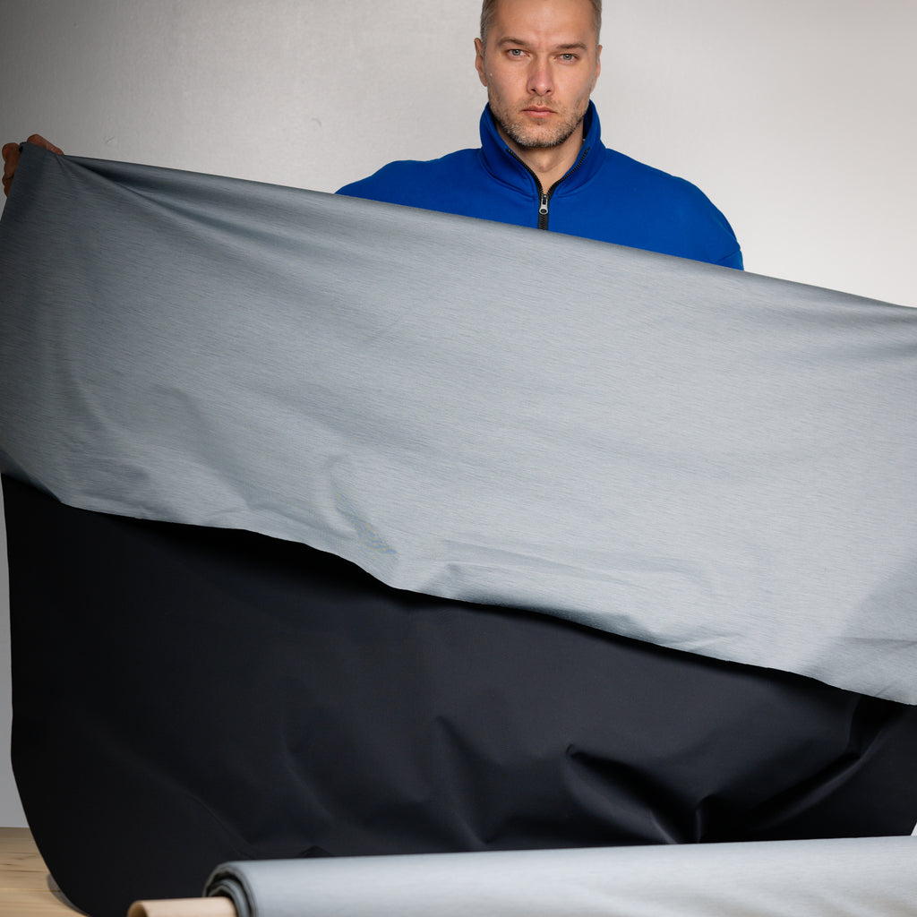 Schoeller Switzerland | naturetec Wool Softshell Fabric - Black